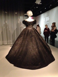 Mourning dress displayed in exhibition